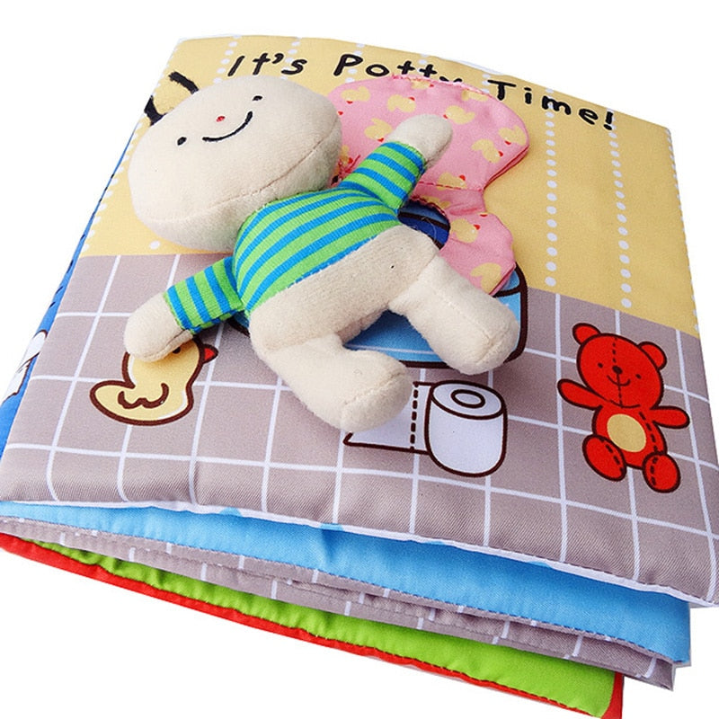 Baby Book Soft Cloth Books Toddler Newborn Early Learning Develop Cognize Reading Puzzle Book Toys Infant Quiet Book For Kids  BX1310 927 18x18CM Official JT Merch