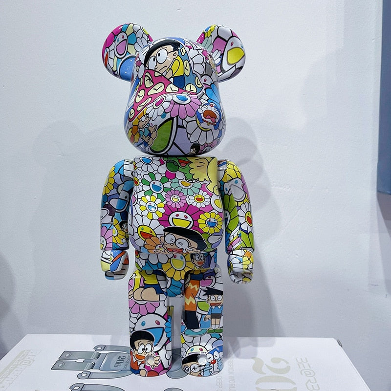 BearBrick 400% Sun Flower Violence Bear doraeon Blocks Bear tide Game pending gift Joint pending window entry Trend  BX1310 Random pattern / 28cm Official JT Merch