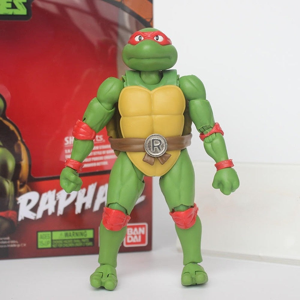 Cartoon Movie Teenage Mutant Ninja Turtles Rio Leonardo Raphael Michelangelo Donatello Action Figure Model Collection Gifts  BX1310 D Official JT Merch